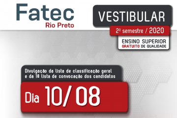 Classificação do Vestibular 2 Sem 2020