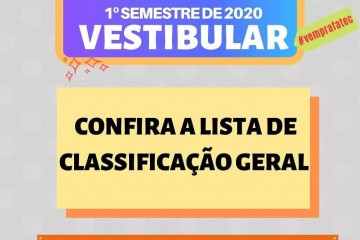 Classificados Vestibular 1º Sem 2020