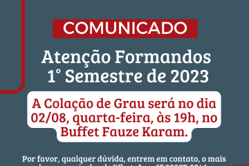 Formandos 1º Semestre de 2023