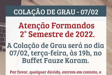 Formandos 2º Semestre de 2022