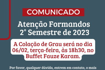 Formandos 2º Semestre de 2023