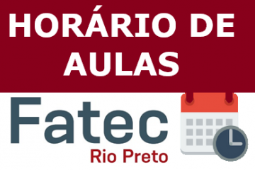 HORÁRIO DE AULAS - 1º SEMESTRE 2020