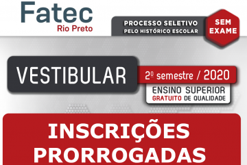 Inscrições Prorrogadas até o dia 24/07 (15h)