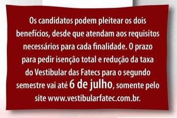 Prazo para Isenção e Redução