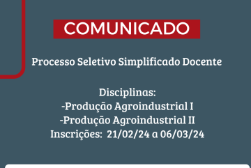 Processo Seletivo Simplificado - Até 06/03/2024