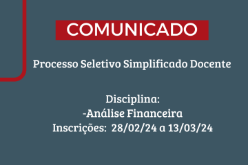 Processo Seletivo Simplificado - Até 13/03/2024