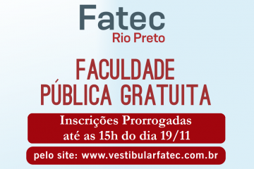 Inscrições Prorrogadas