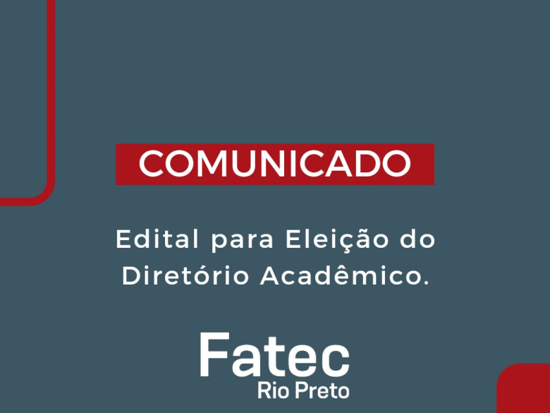 Edital Diretório Acadêmico 2023