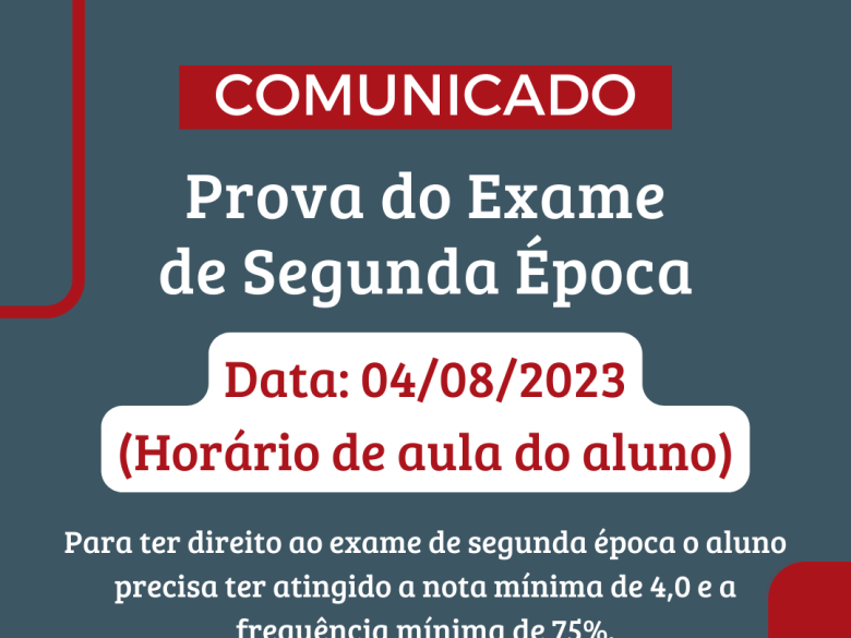 Exame de Segunda Época 2º Semestre de 2023
